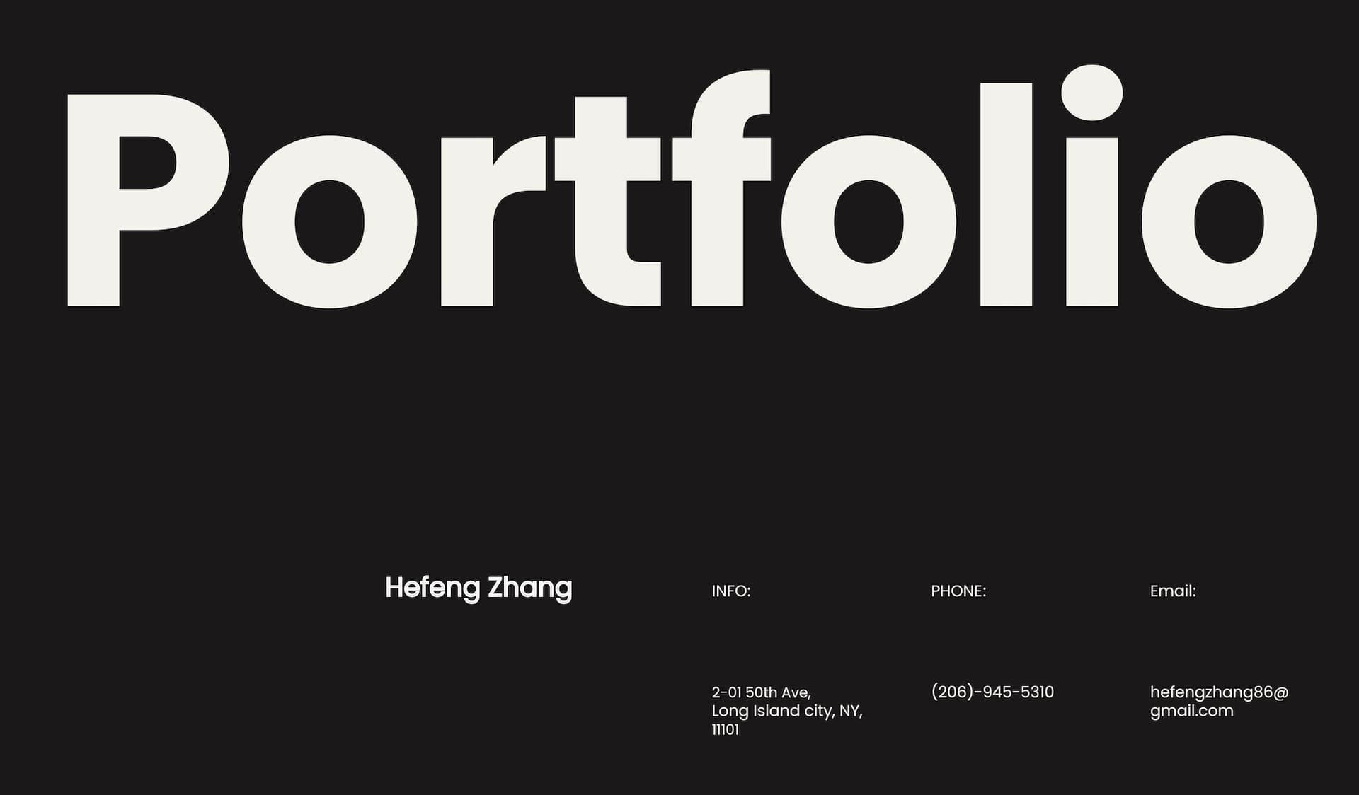 Design Portfolio Cover